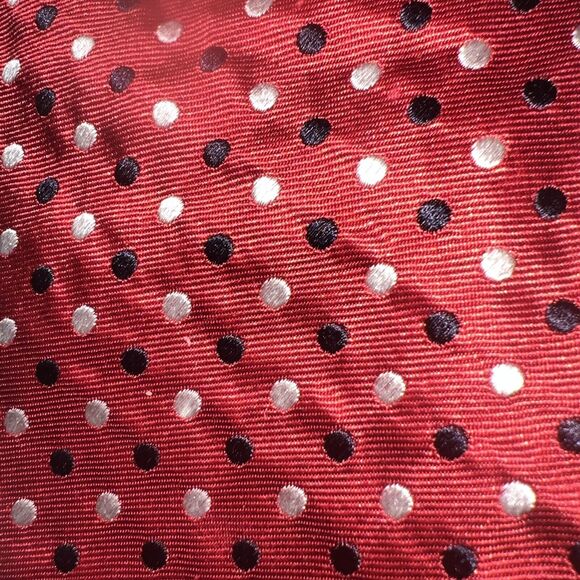 BURBERRYS London RED Geometric Polka Dot Silk Tie 58” 3 1/2” - Picture 1 of 4